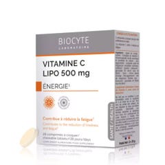 Biocyte Vitamin C Lipo 500mg Energy 2x14 Chewable Tablets