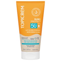 Topicrem Sun Protect Sunscreens Moisturising Milk SPF50+ (in French) 50ml
