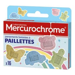 Mercurochrome Glitter Plasters x16