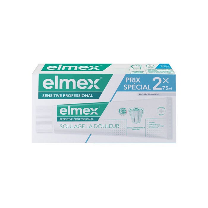Elmex Sensitive Pain Relieving Toothpaste 2x75ml
