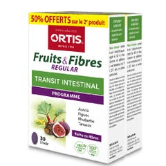 Ortis Fruit & Fibers Easy Transit 2x30 tablets