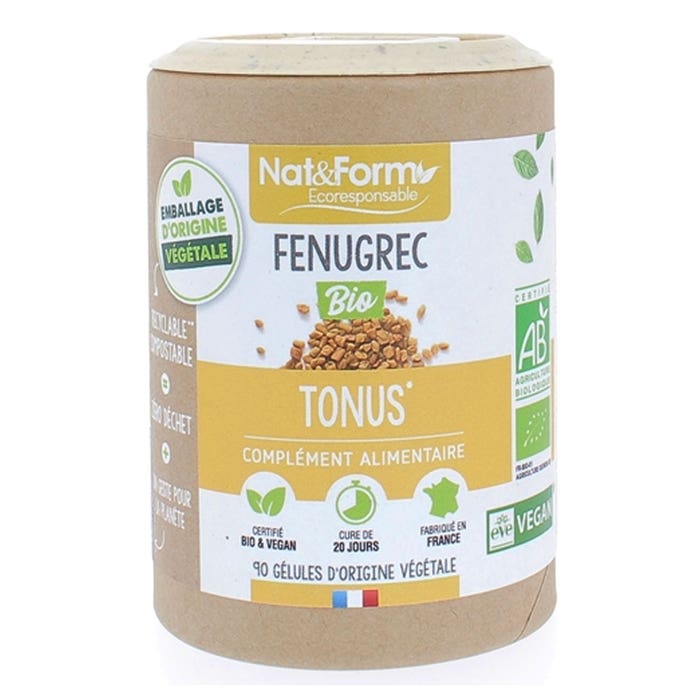 Nat&Form Fenugrec Bio Tonus X 90 Capsules