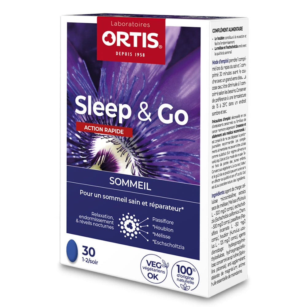 Ortis Sleep&amp;Go 30 tablets