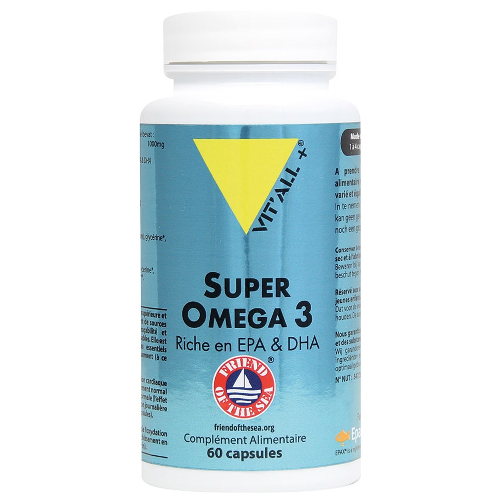Vit'All+ Super Omega 3 rich in EPA and DHA 60 capsules