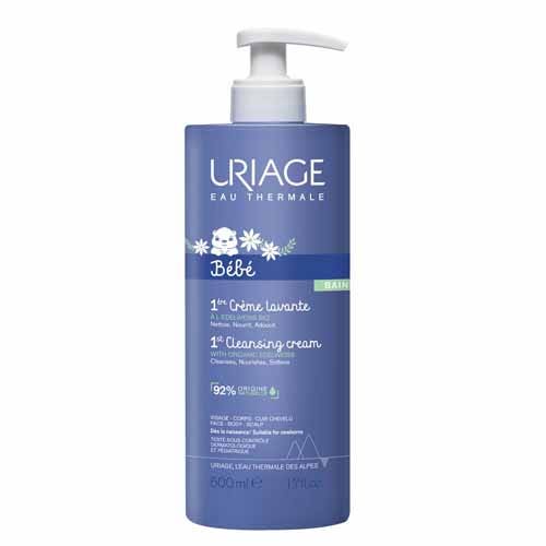 Uriage Bébé Baby Foaming And Cleansing Soap Free Cream Face Body And Scalp500 Ml 500ml