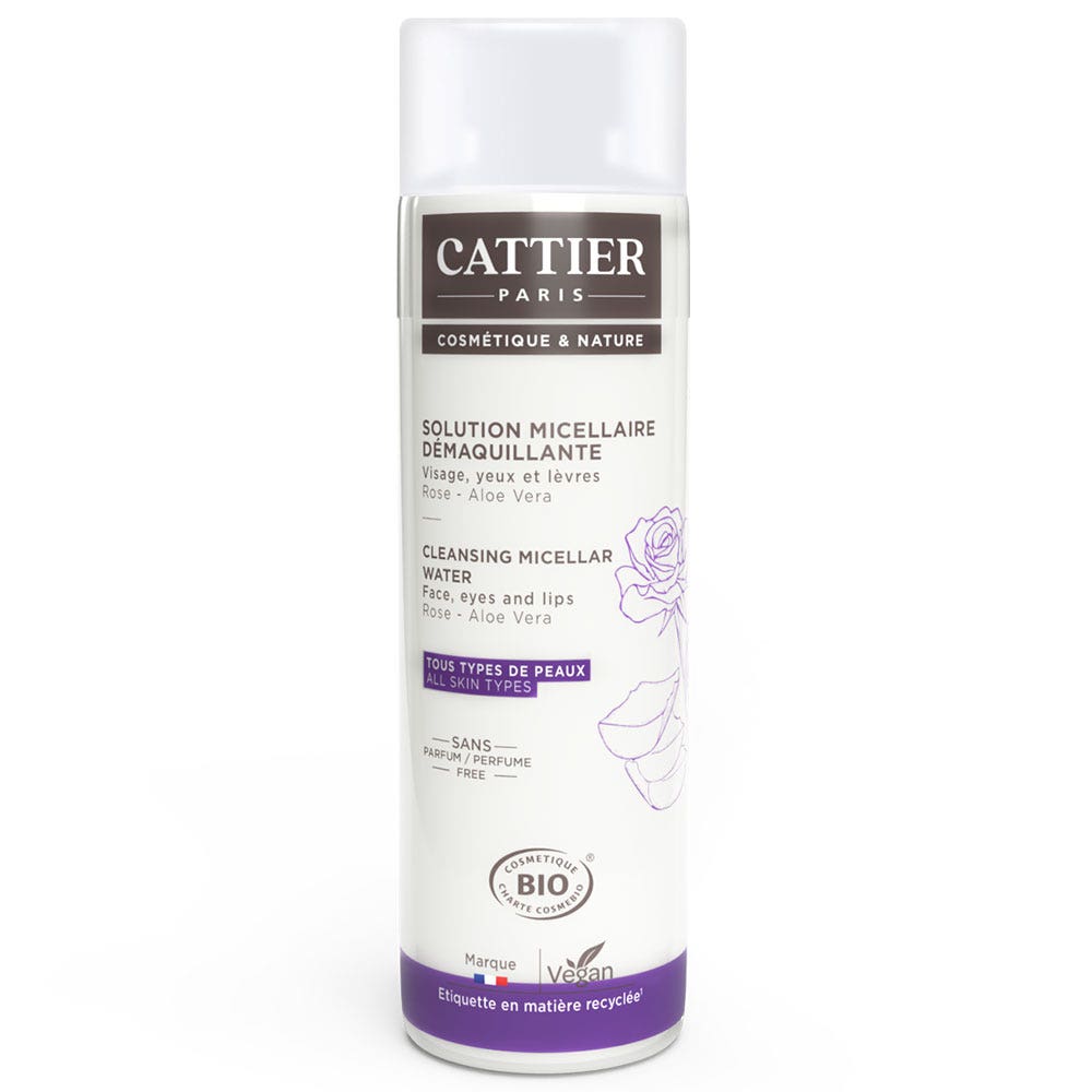 Cattier Organic Rose Aloe Vera Cleansing Micellar Solution 300ml