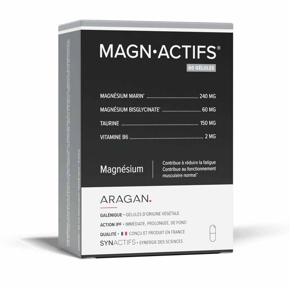 Aragan Synactifs MagnActifs Magnesium 60 Gelules