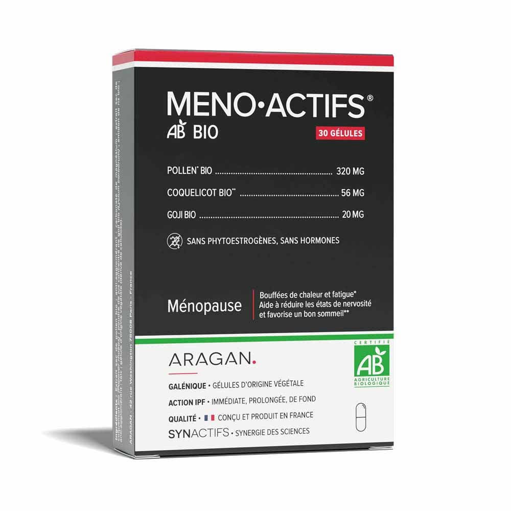 Aragan Synactifs MENOACTIFS® BIO Ménopause x30 capsules