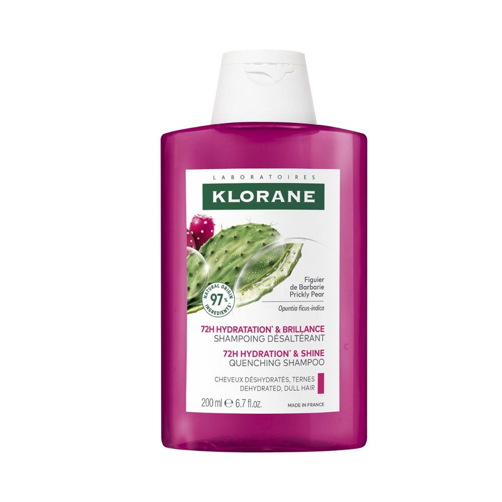 Klorane Figuier de Barbarie Quenching shampoo 72h hydrating & adds shine 200 ml