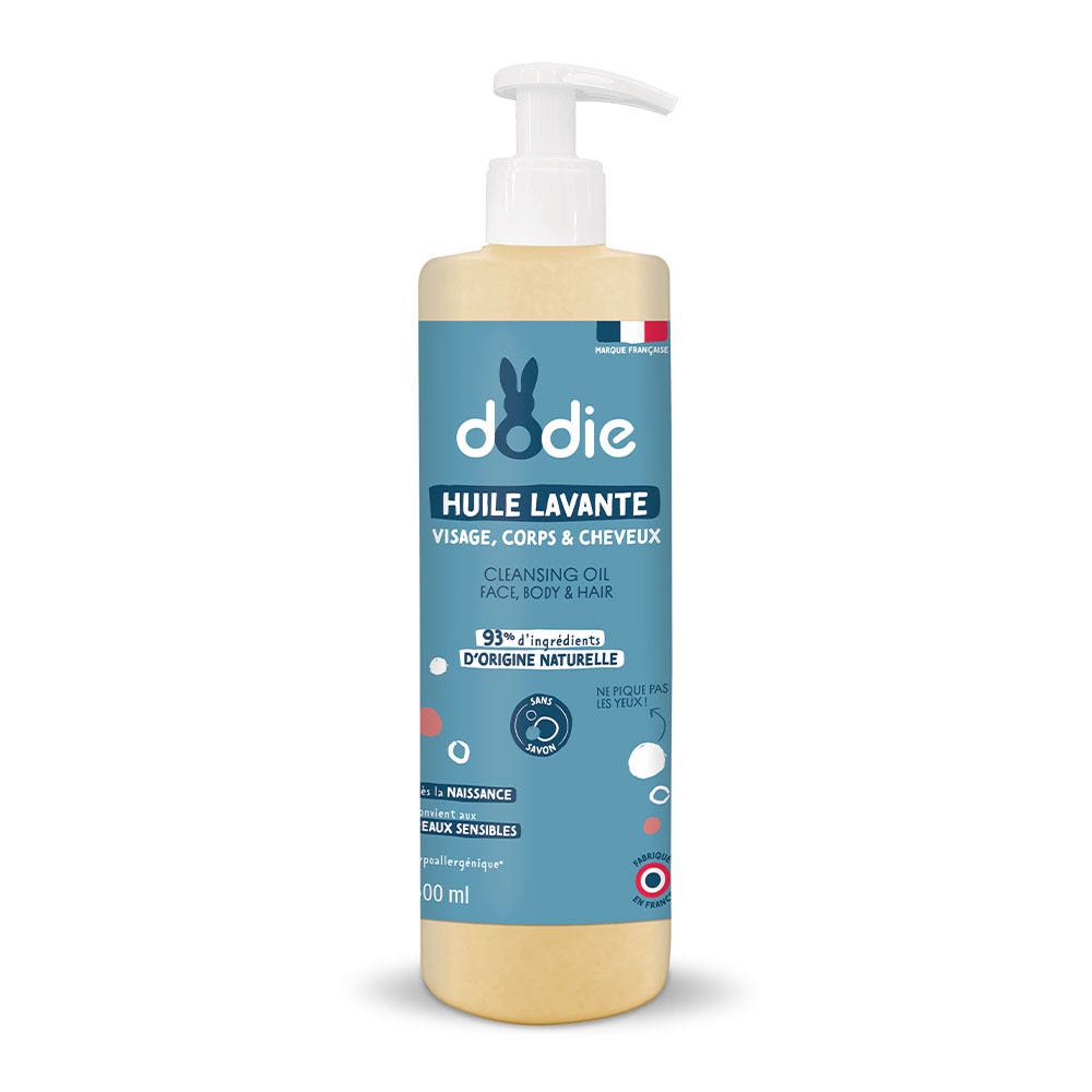 Dodie 3 in 1 baby wash oil Face, Hair &amp; Body 500ml