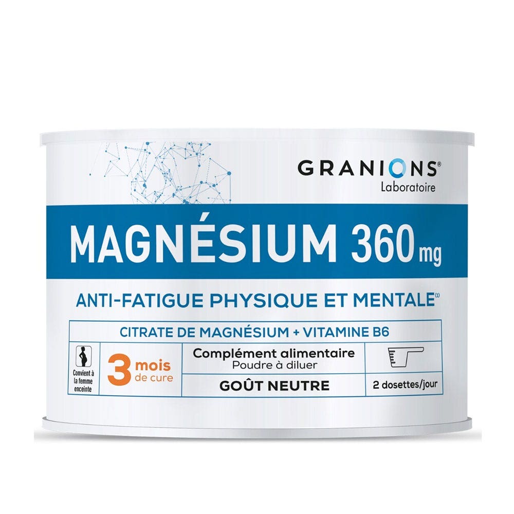 Granions Magnesium 360mg Physical and mental fatigue 360mg