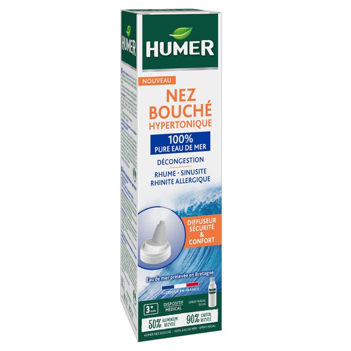 Humer Hypertonic Nose and Mouth Spray 50ml - Easypara