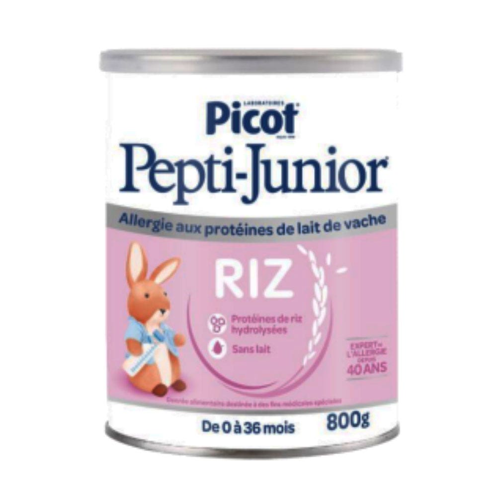 Picot Pepti Junior Rice Allegy Cow's Milk 0 to 36 months 800g