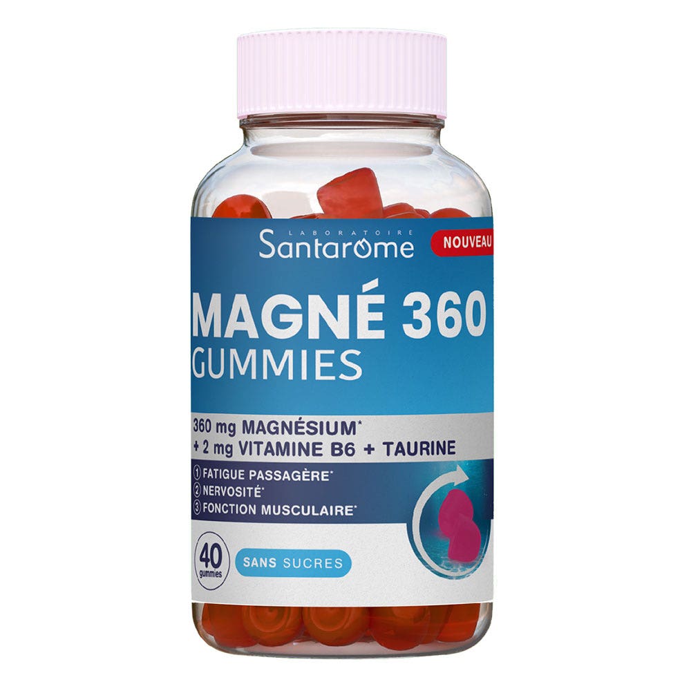 Santarome Magnesium 360 mg relaxation sugar-free 40 gummies