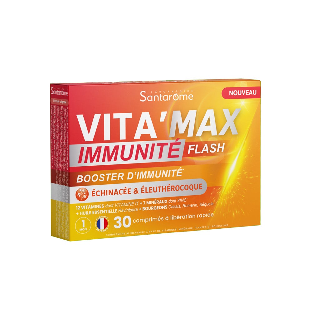 Santarome Vita'max Immunity Boost Flash Immune defences 30 tablets ...