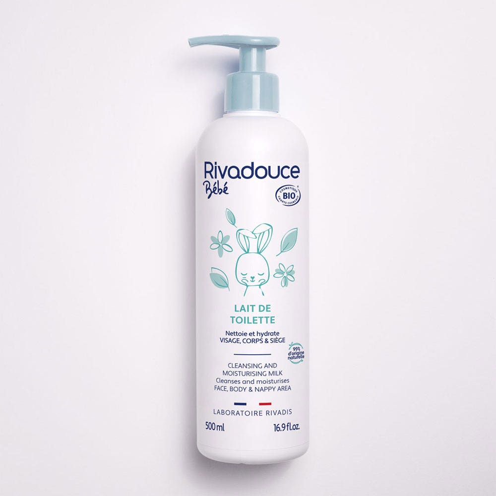 Rivadouce Baby Organic cleansing milk Face, body and bottom 500ml