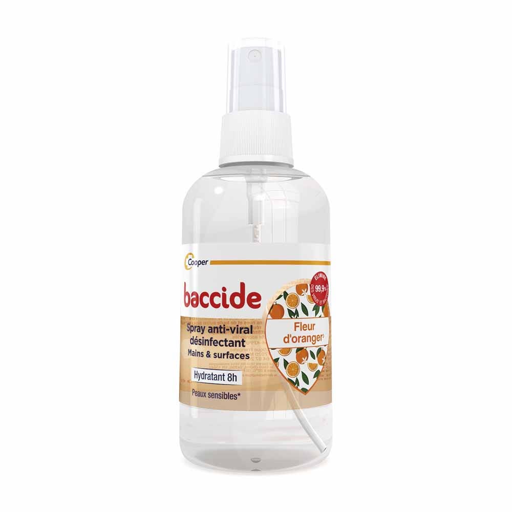 Baccide Anti-Viral Disinfectant Spray Hands & Surfaces Orange Blossom 100ml