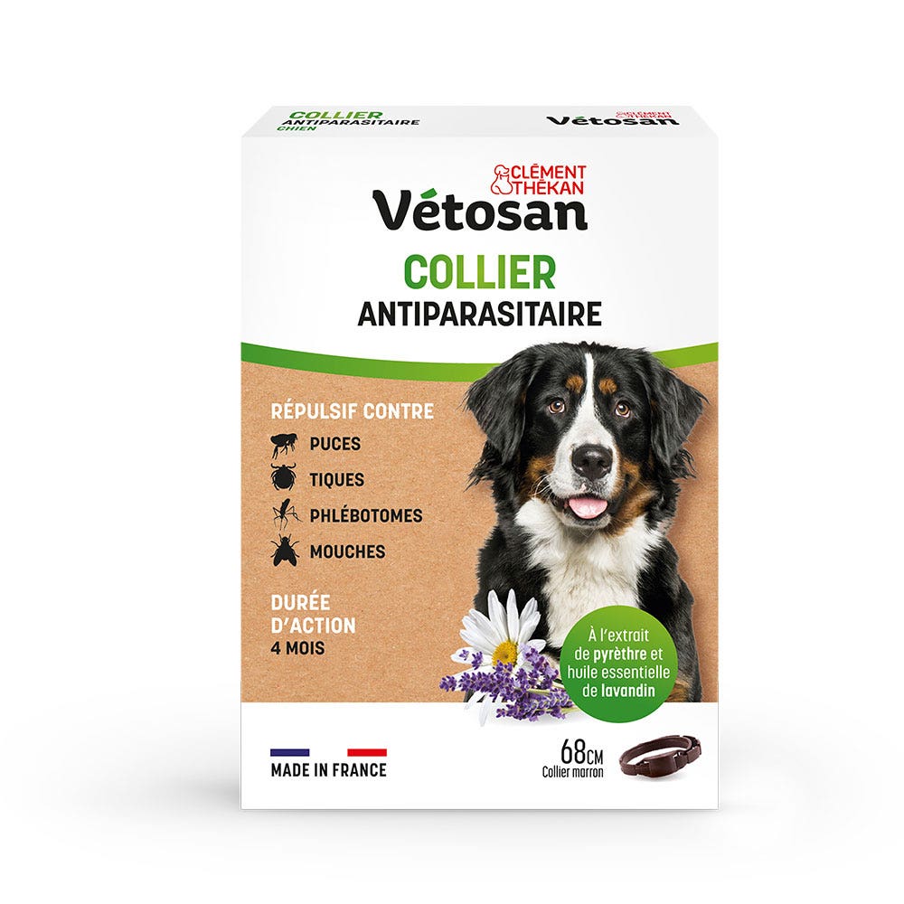 Clement-Thekan Vétosan Clement Thekan Dog Repellent Collar68 cm 1 unidad