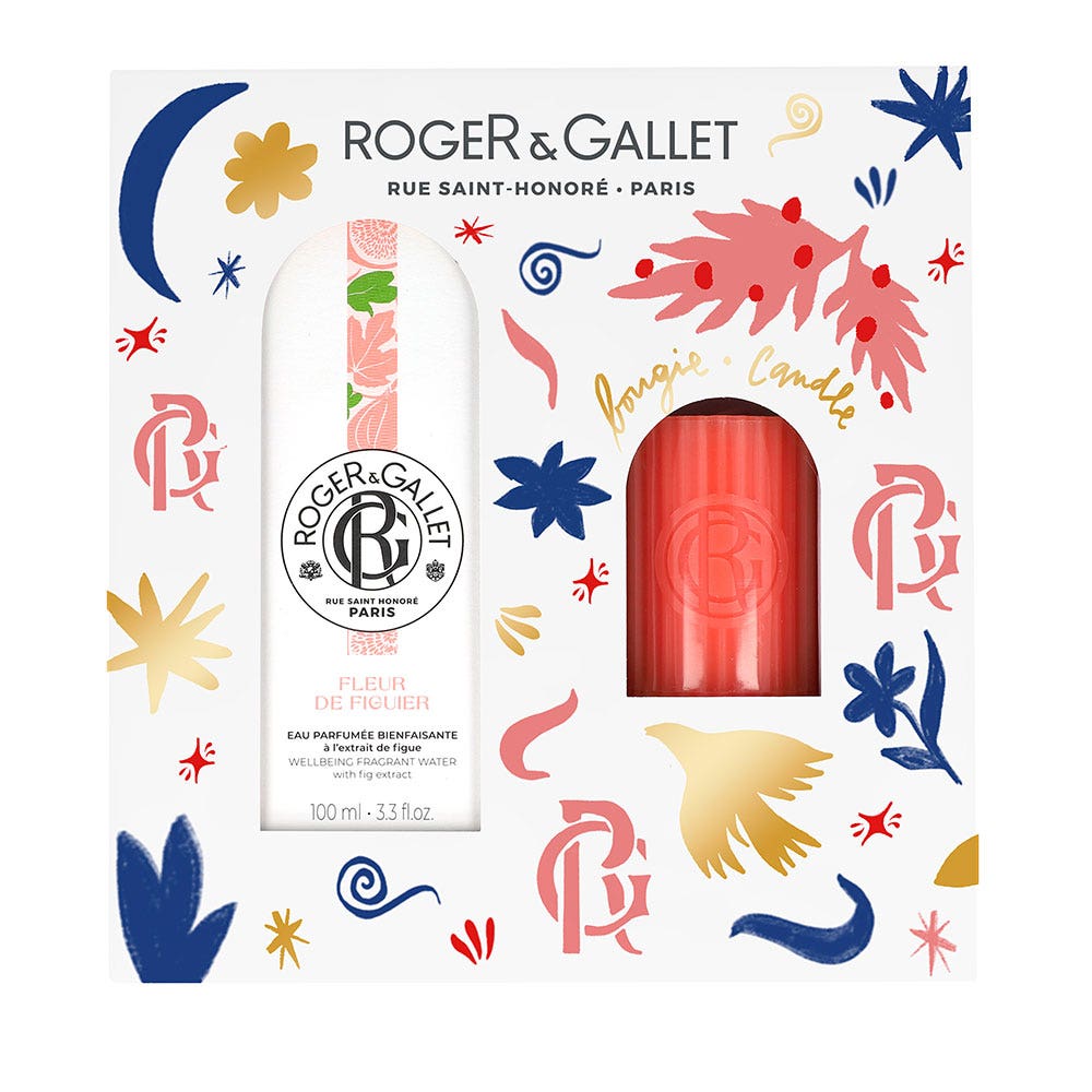 Roger & Gallet Fleur De Figuier Giftboxes Eau Bienfaisante 100ml + Perfumed Candle