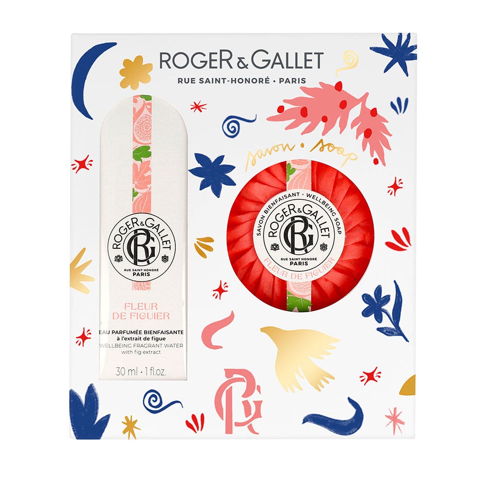 Roger & Gallet Fleur De Figuier Giftboxes Beneficial Perfumed Water 30ml + 100g Soaps