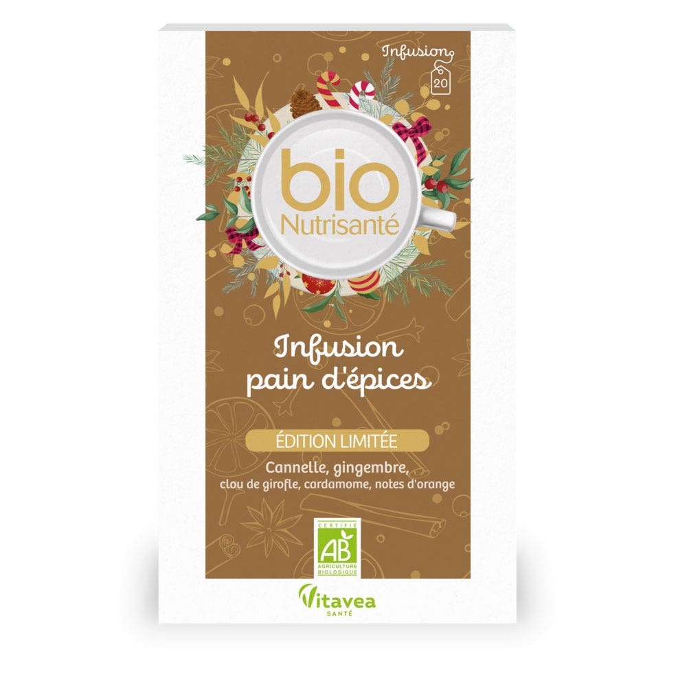 Vitavea Santé BioNutrisanté Organic Herbal Teas Gingerbread 20 sachets