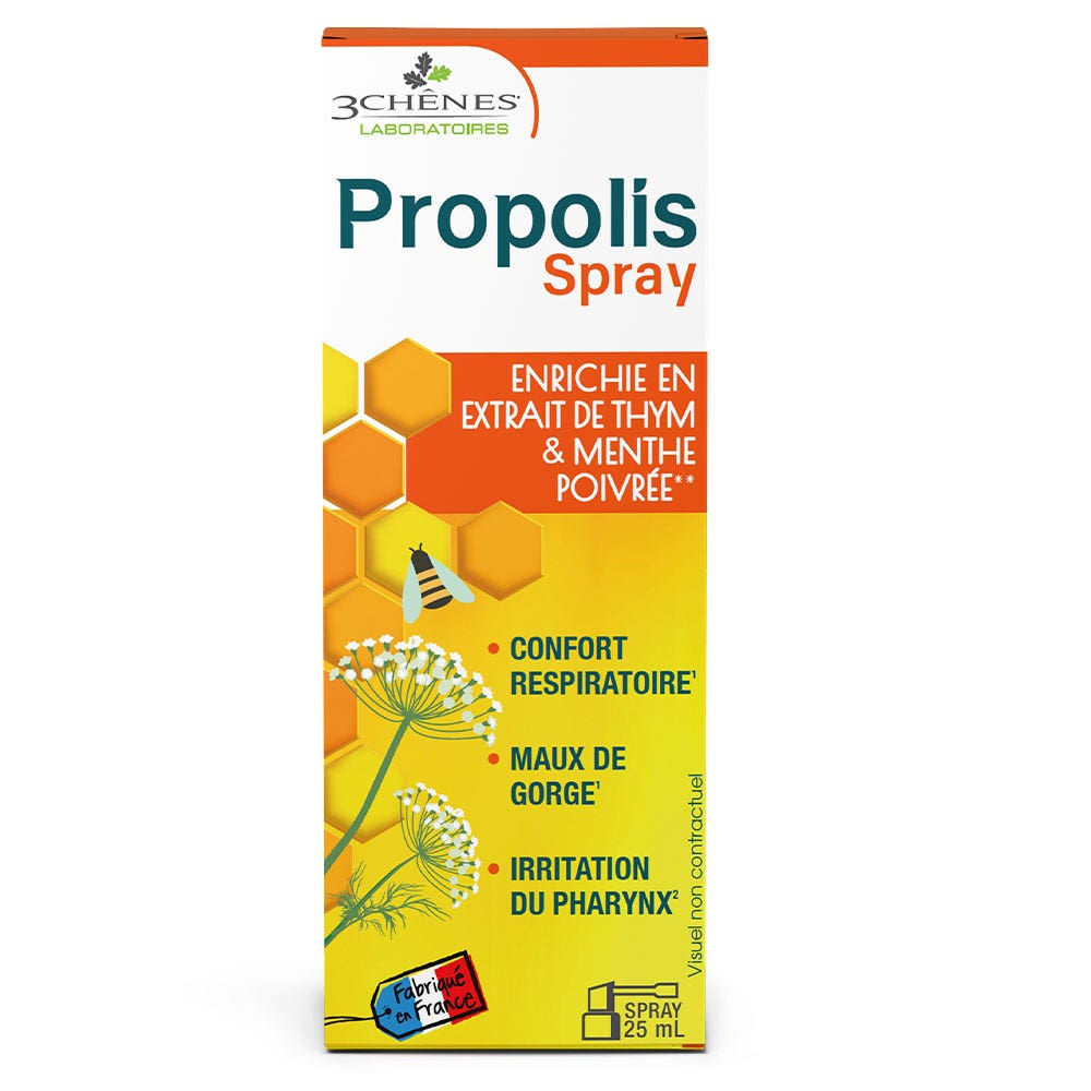 3 Chênes Propolis Throat Spray 25ml