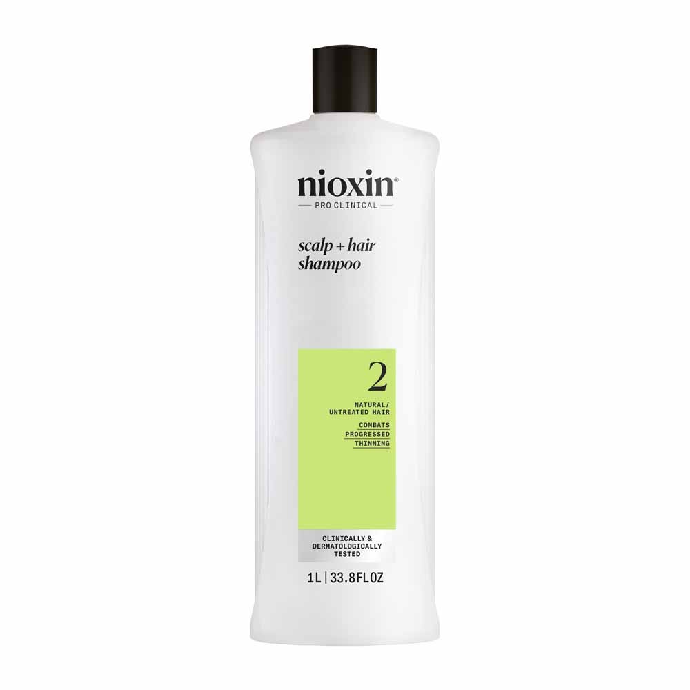 Nioxin Shampooing System 2 Cheveux Naturels et Chute Avancée 1l
