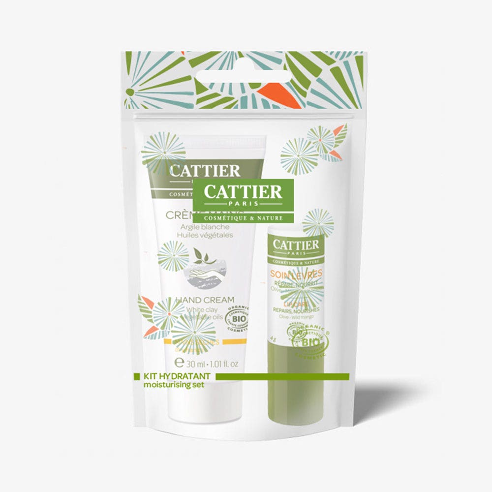 Cattier Kit Hydrating Levres Et Hands Bioes Cattier|Kit Hydratant Levres Et Hands Bio 30ml