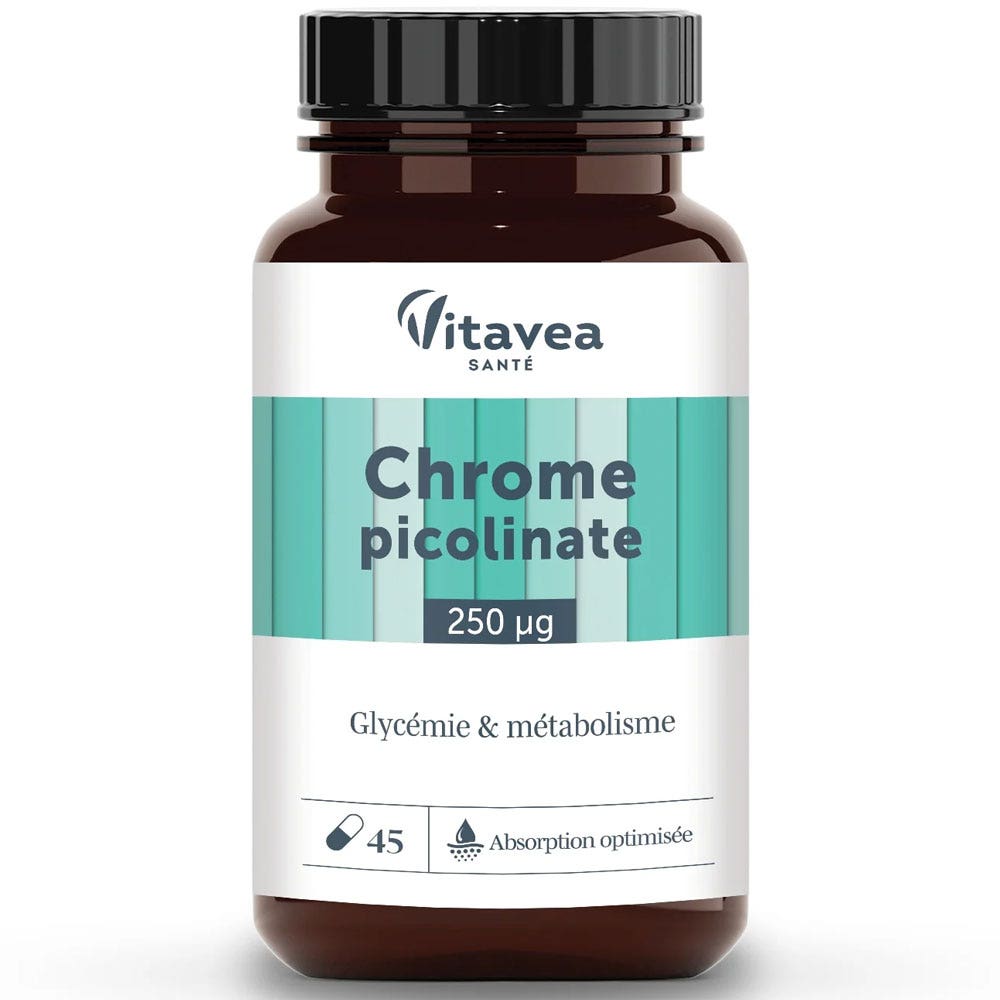 Vitavea Santé Nutri'sentiels Chromium Picolinate Blood Sugar &amp; Metabolism 45 capsules