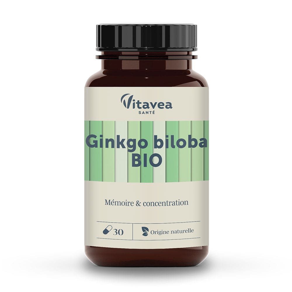 Vitavea Santé Nutri'sentiels Ginkgo Biloba Bioes Memory &amp; concentration 30 capsules