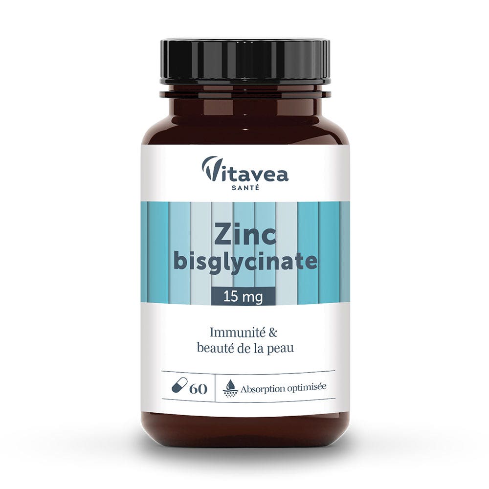 Vitavea Santé Nutri'sentiels Zinc Immunité et beauté de la peau 30 capsules