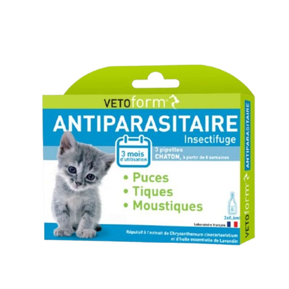 Vetoform Kittens Pest control pipettes 3x0.6ml