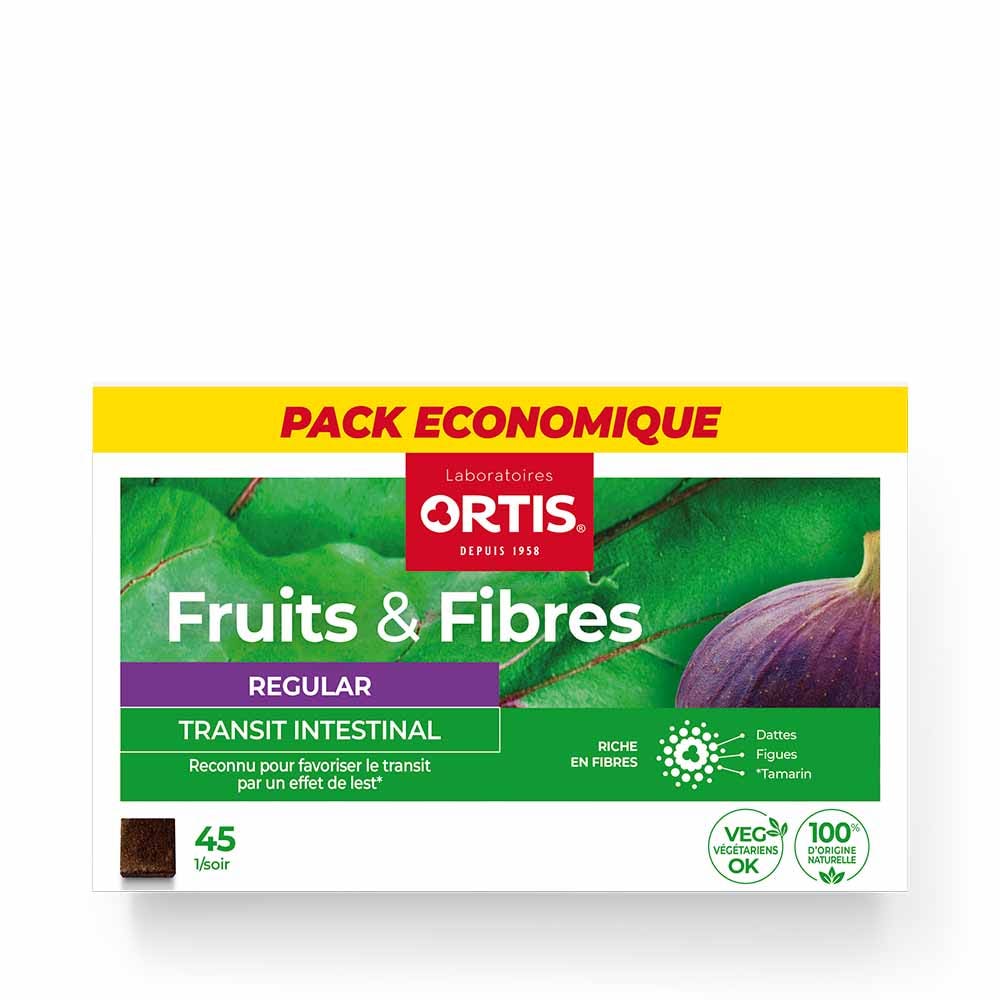 Ortis Fruit &amp; Fibre Regular Intestinal Transit 45 Cubes