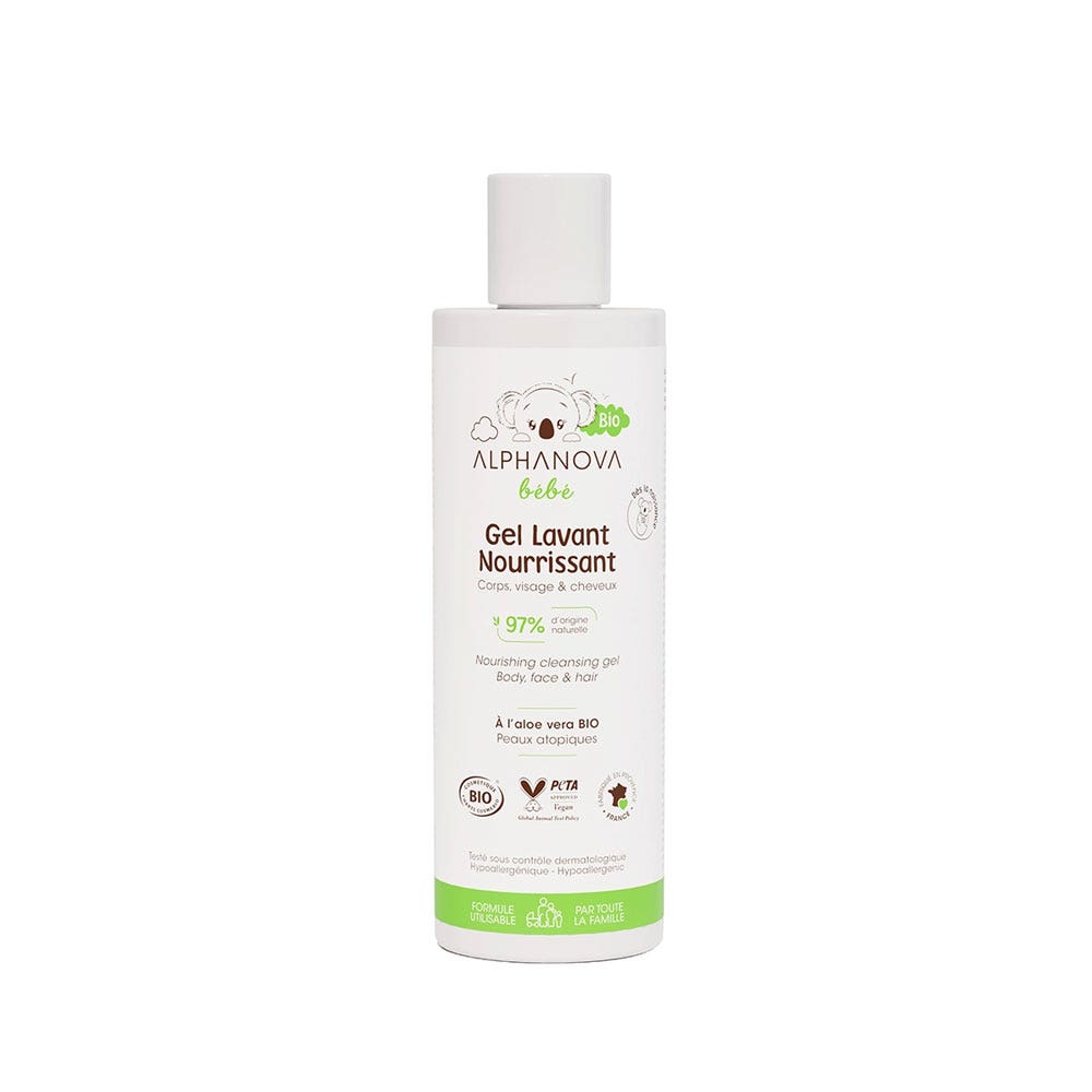 Alphanova Bébé Organic nourishing cleansing gel 200 ml