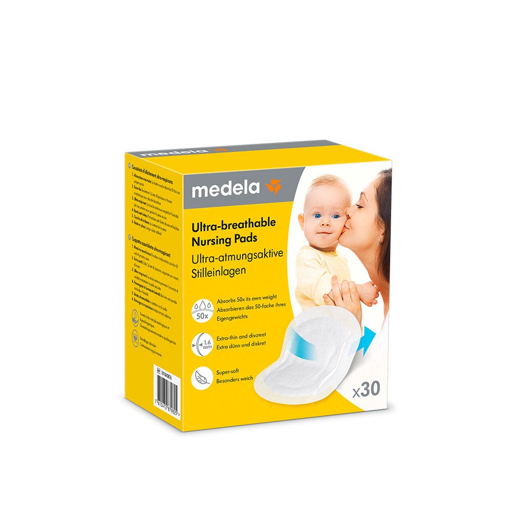Medela Ultra-Respirant Milk feeding cushions x30