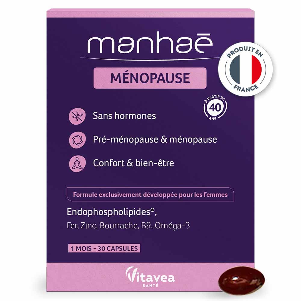 Manhaé Peri-menopause and Menopause Hormone-Free Support X 30 Hormone Free Capsules