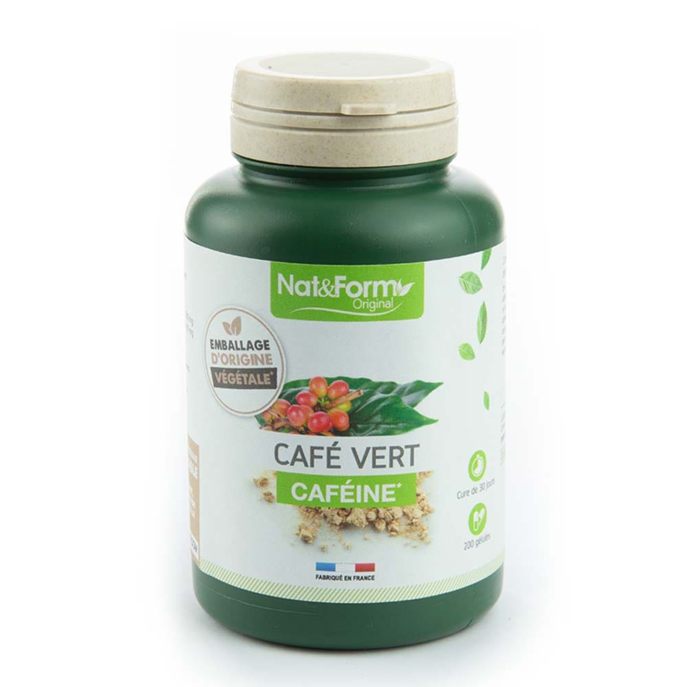 Nat&Form Organic Green Coffee 200 Capsules Caffeine Nat&form
