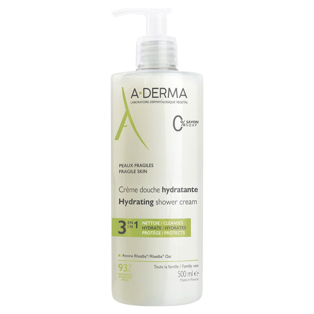 A-Derma The Essentials 3-in-1 hydrating shower gel 500 ml