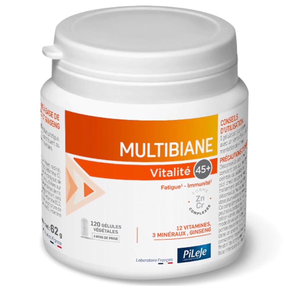 Pileje Multibiane Vitality 45+ 120 capsules