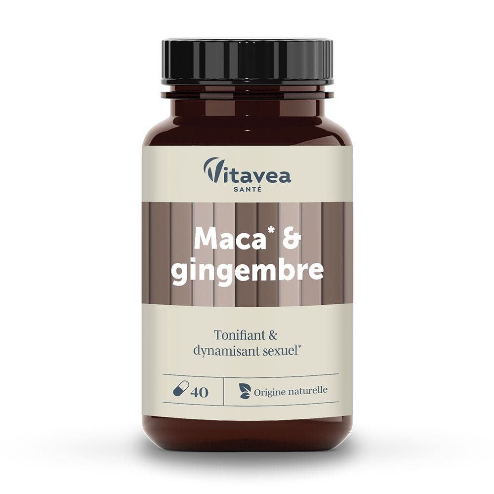 Vitavea Santé Nutri'sentiels Maca Ginger Tonifiant & Dynamisant sexuel x30 capsules