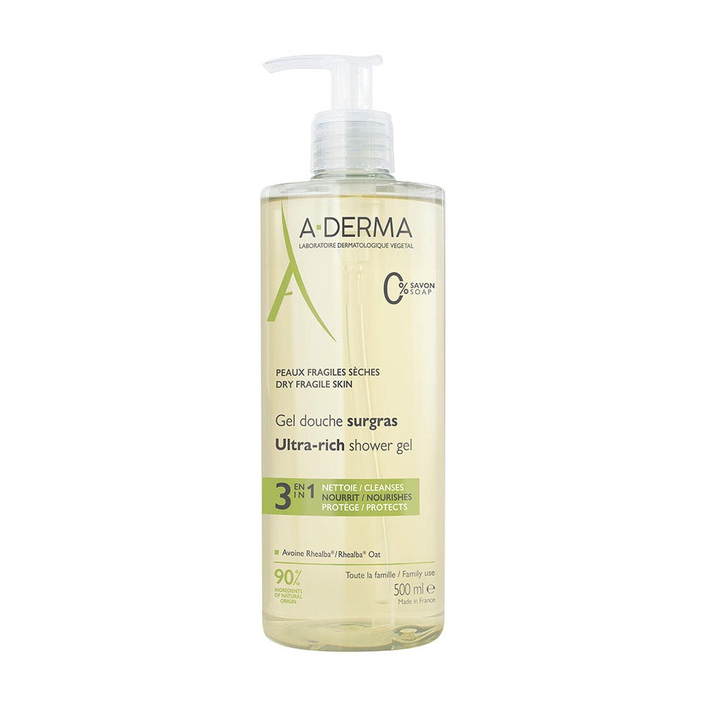 A-Derma Rhealba oats Surgras shower gel 500 ml
