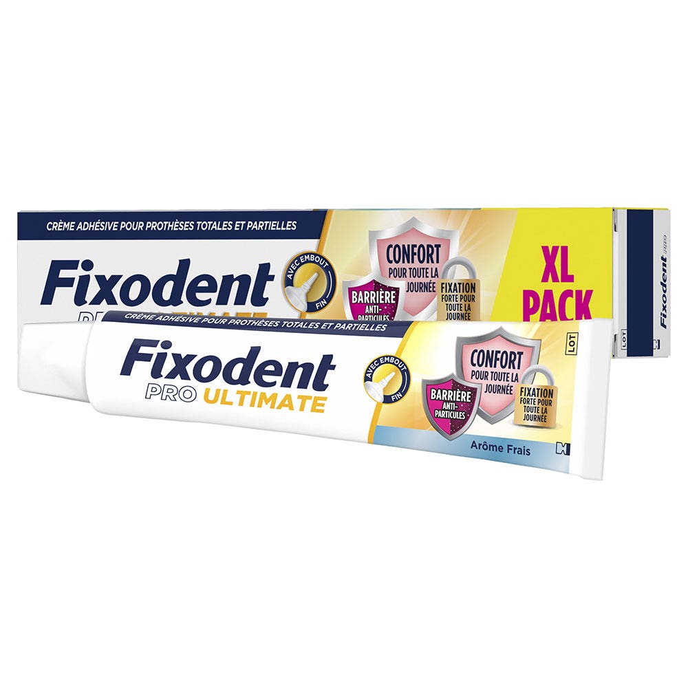 Fixodent Pro Ultimate Adhesive Cream for Total &amp; Partial Dentures Freshness 57ml