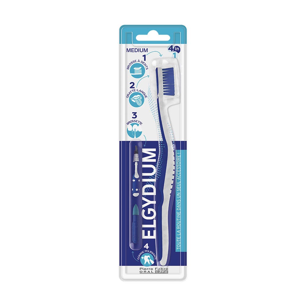 Elgydium Toothbrush 4 IN 1 Medium