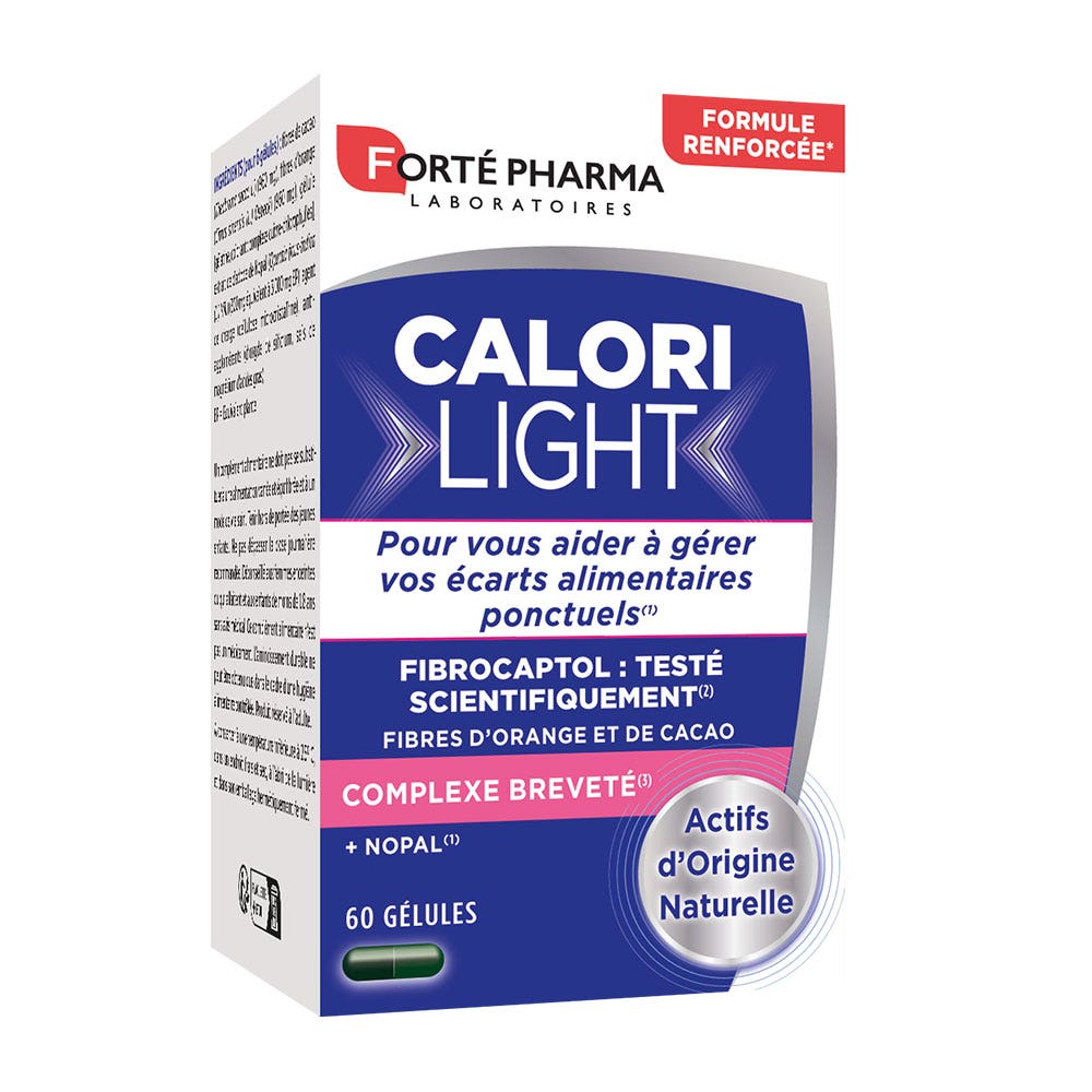 Forté Pharma CaloriLight Fat-binding weight management with nopal fibres 60 capsules