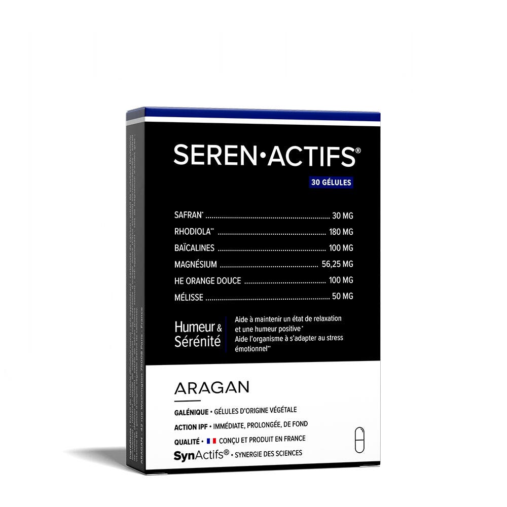 Aragan Synactifs SerenActifs mood and calm 30 capsules