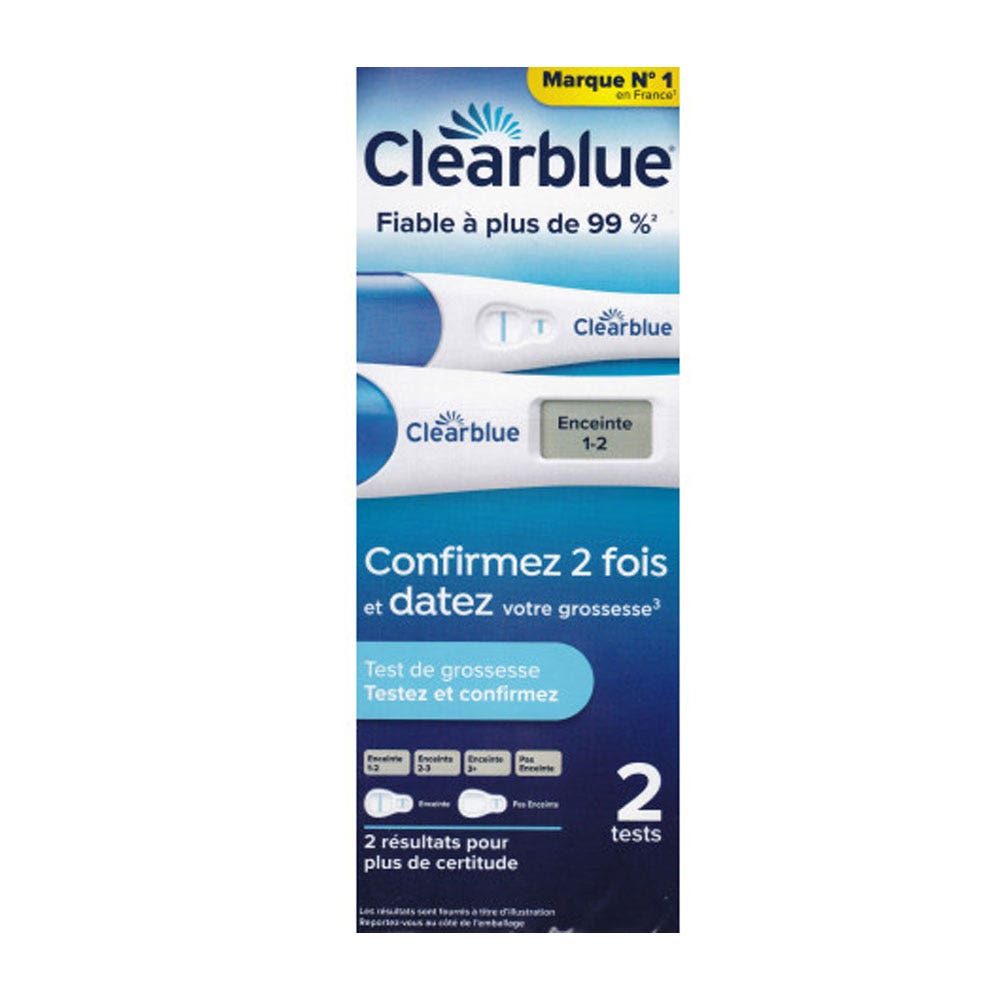 Clearblue Pregnancy Test Duo Confirm + Date 2 tests