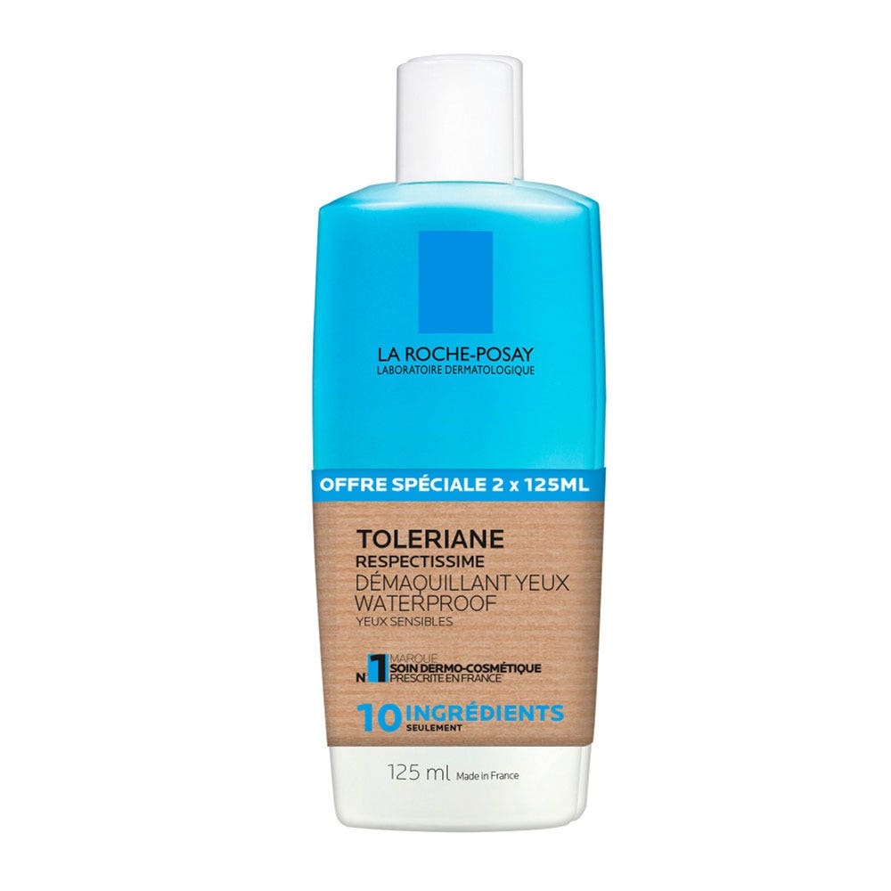 La Roche-Posay Respectissime Waterproof eye makeup remover 2 x 125 ml