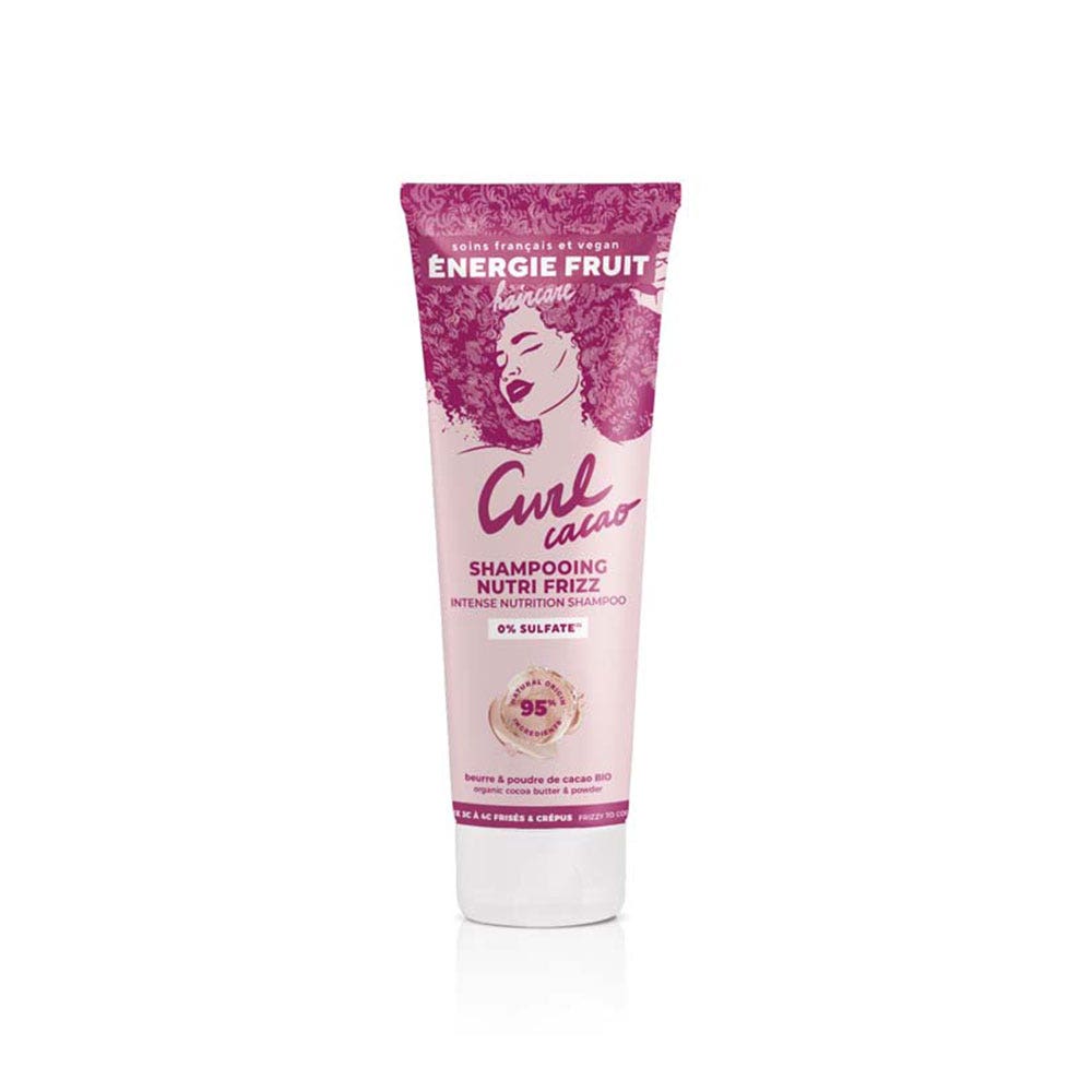 Energie Fruit Nutri-frizz shampoo with organic cocoa powder and butter 250 ml