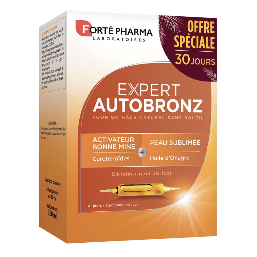 Forté Pharma Expert AutoBronz Expert Selftanning Phials X 30 300ml