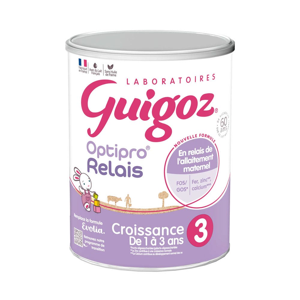Guigoz Optipro Relais Growth milk powder 3 from 1 to 3 years old 800 g